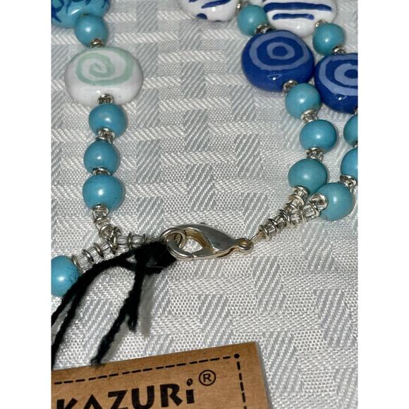 Kazuri Kenya Hand Crafted "Barbados" Fair Trade Beaded Statement Necklace NWT - Picture 4 of 4